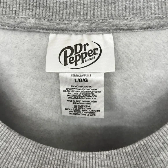NWT Dr. Pepper Sweatshirt Women’s Large - Picture 4 of 8